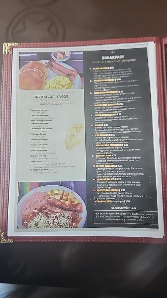 Jalisco Restaurant - Menu Scan 1
